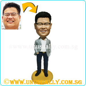 Custom 3D Smart Male In Stylist Casual Suit Figurine
